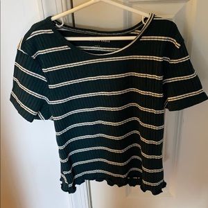 Striped crop top